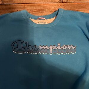 Champion Teal Logo Sweatshirt